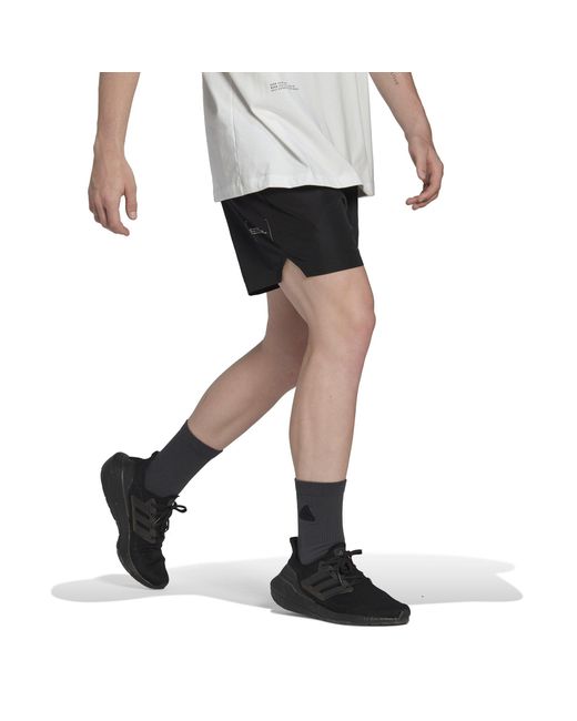 Adidas Black Tech Shorts for men