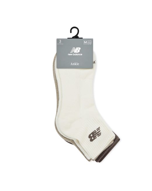 New Balance Natural Everyday Ankle Socks 3-Pack Adults
