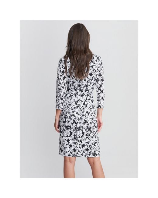 Gina Bacconi Blue Ethney Jersey Dress