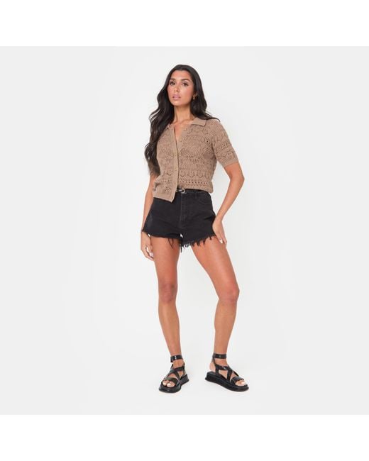 I Saw It First Multicolor Boho Crochet Lace Top