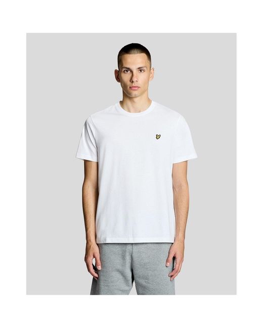 Lyle & Scott White Lyle & Scott Small Eagle T-Shirt for men