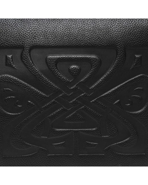 Biba Black Leather Gretal Cross Body Bag