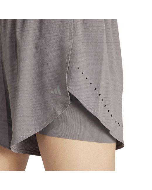 Adidas Gray Performance Gym Shorts