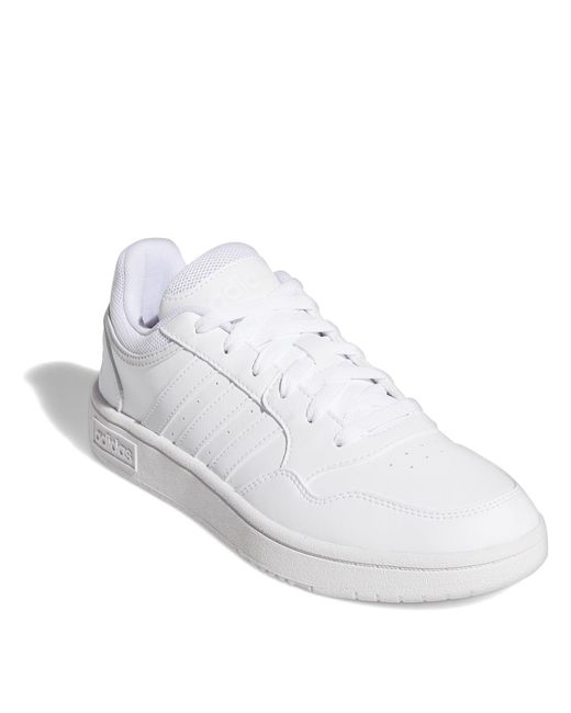 Adidas White Hoops 3.0 Ladies Trainers
