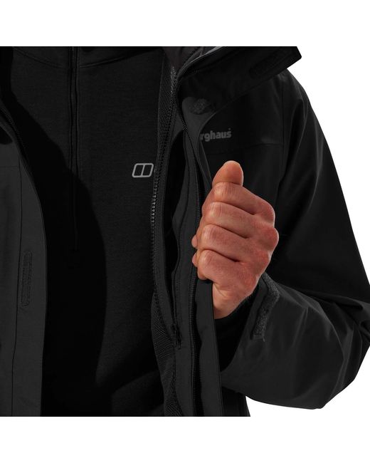 Berghaus Black Hillwalker Interactive Jacket for men
