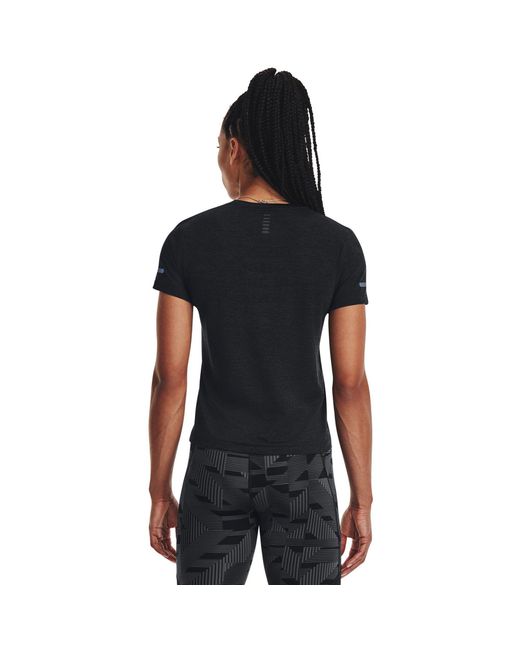 Under Armour Black Seamless Stride Short-Sleeve Performance Running Top