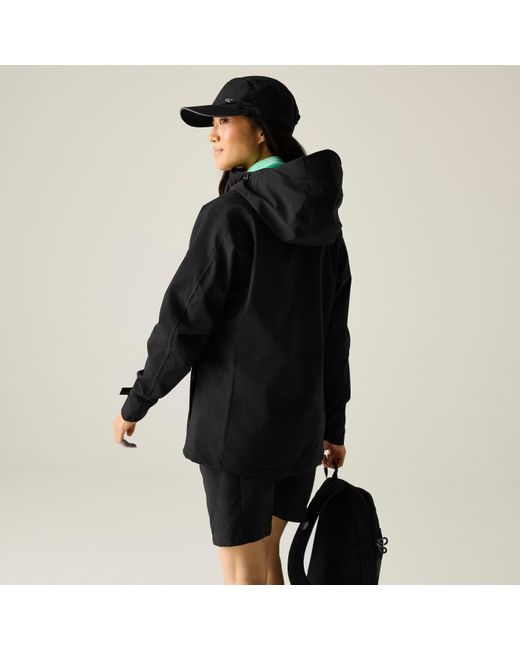Regatta Black Birchdale Ii Waterproof Hooded Long Sleeve Jacket