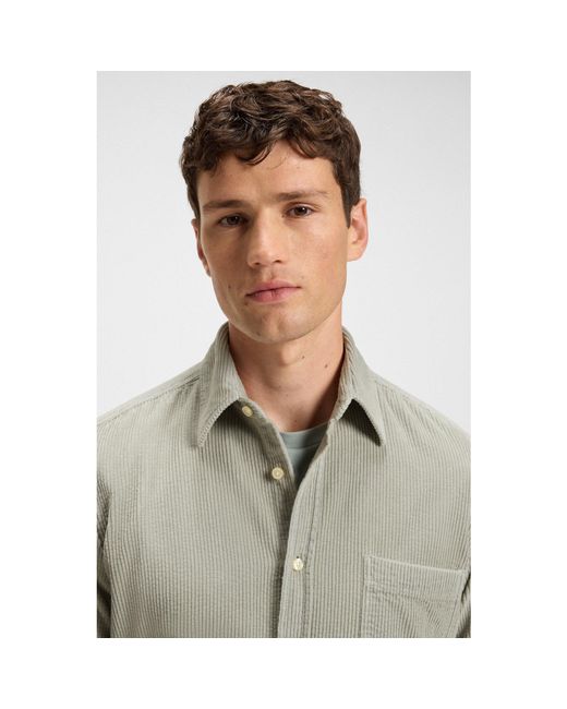 Boss Gray Relegant Long Sleeve Shirt for men