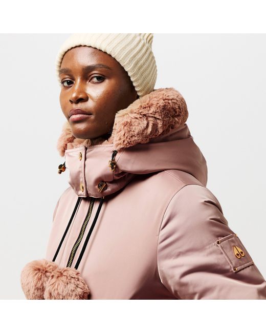 Moose Knuckles Pink Dbie Bomber Jacket