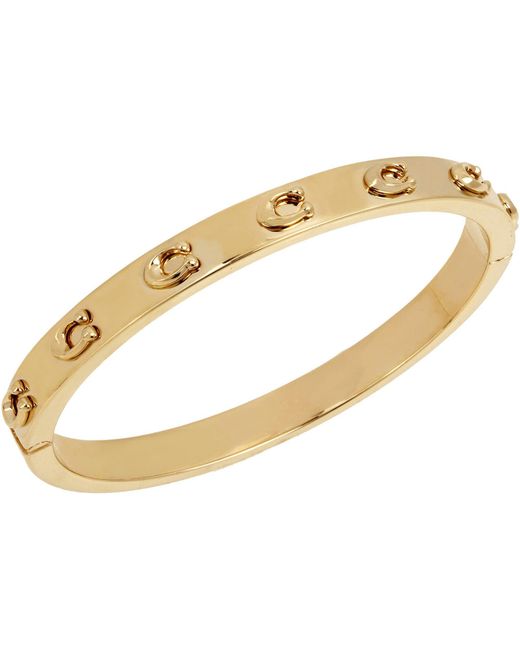 COACH Metallic C Logo Bangle