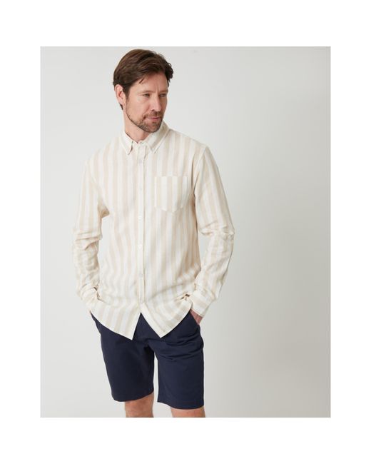 Saltwell Blue Long-Sleeve Oxford Shirt for men