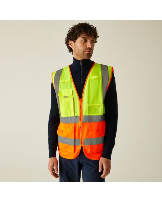 Regatta Green Pro Hi-Vis Executive Vest for men