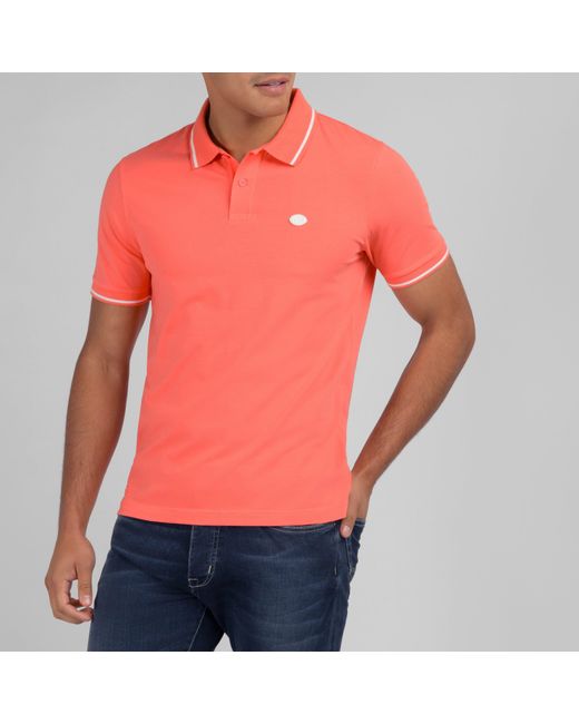 Eden Park Pink Short-Sleeved Polo Shirt for men