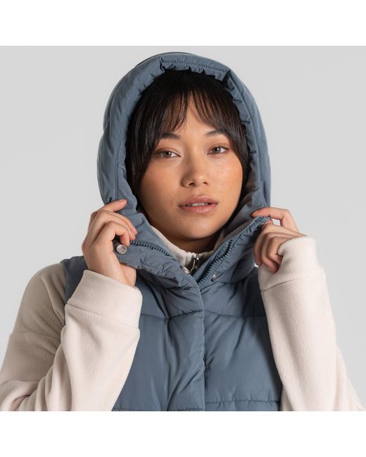 Craghoppers Blue Eilish Hooded Sleeveless Gilet