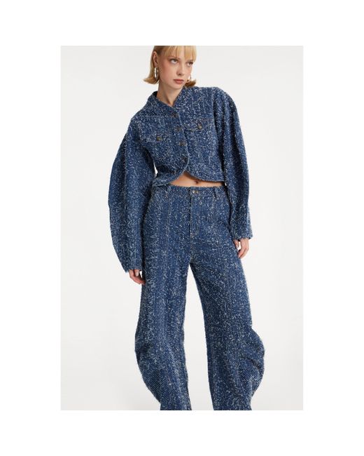 ROTATE BIRGER CHRISTENSEN Blue Vinetta Denim Jacket