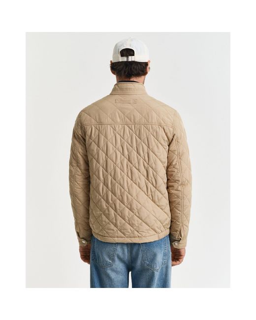 Gant Blue Quilted Windcheater Jacket for men