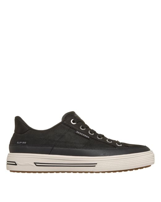 Skechers Black Arch Fit Arcade Slip-On Trainers for men
