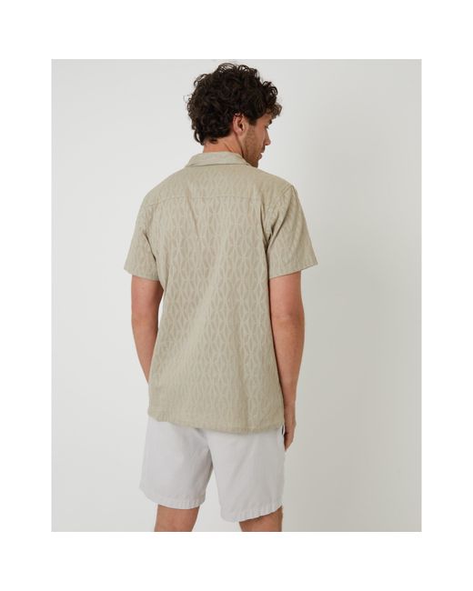 Threadbare Green Short-Sleeve Bowling Shirt for men