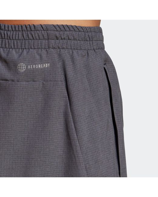 Adidas Gray Own The Run Heather Shorts for men