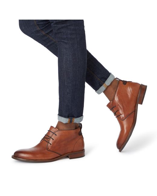 Dune Brown Marching Leather Shoe for men