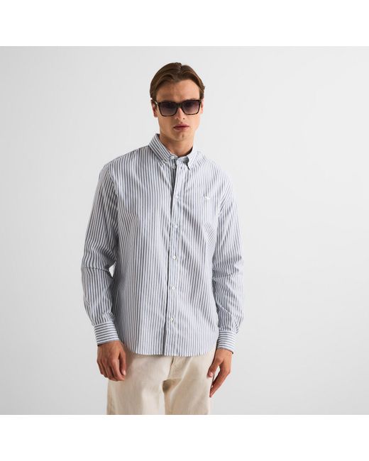 Maison Kitsuné Gray Profile Fox Button Long Sleeve Plain Shirt for men