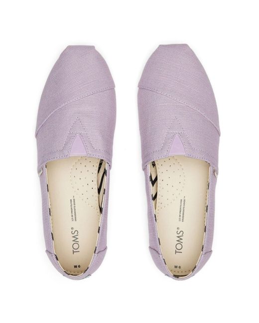 TOMS Purple Alpargata Classic Espadrilles Size 3.5