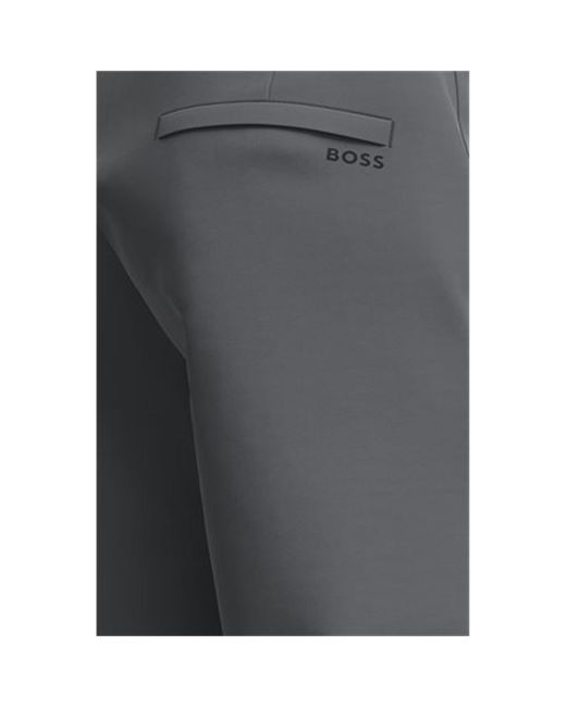 Boss Gray Hugo Commuter Slim Fit Trousers for men