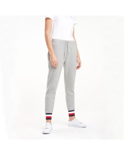 Tommy Hilfiger Gray Heritage Contrast Stripe Joggers