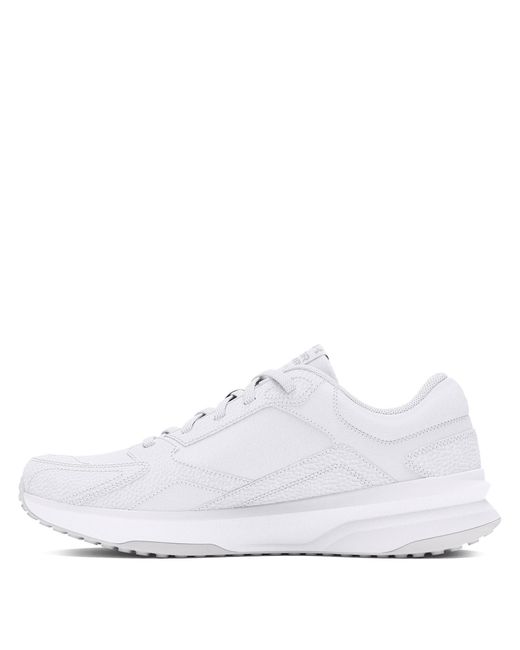 Under Armour White Edge Leather Low-Top Trainers for men