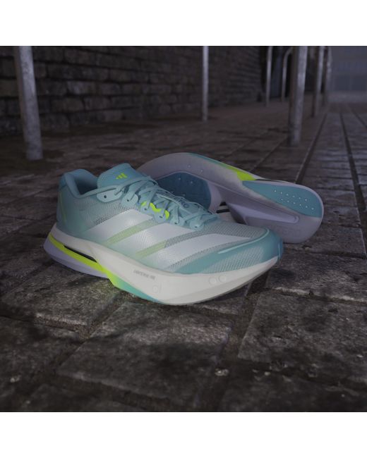 Adidas Blue Adizero Boston 13 Road Running Shoes