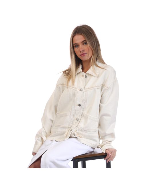 Boss White C Denim Jacket 4.0 10261631 01 Softshell
