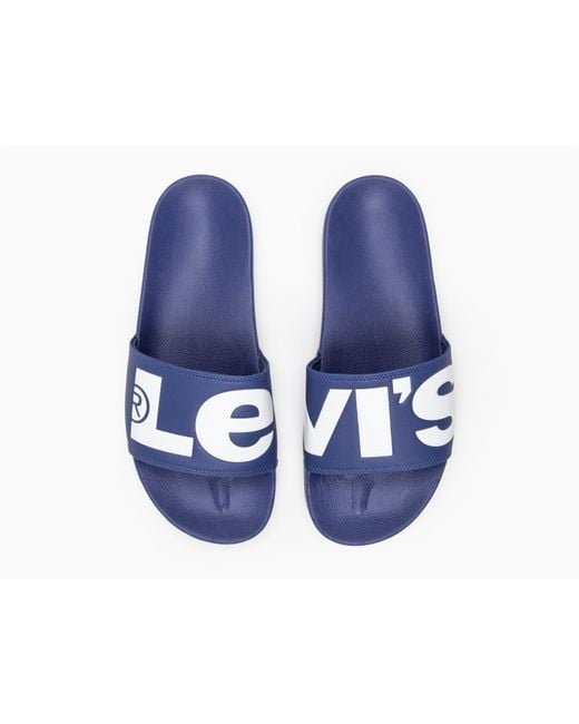 Levi's Blue June Pool Shoes for men