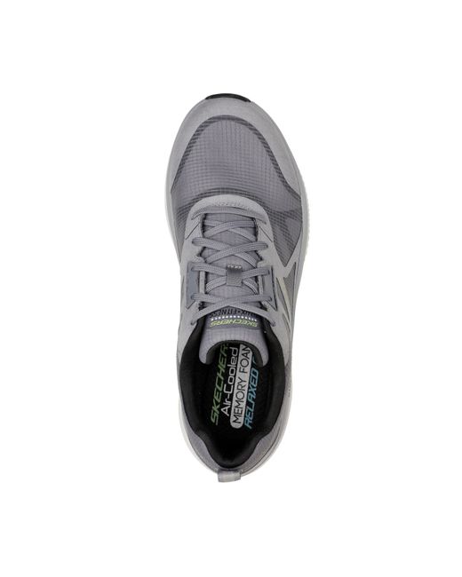 Skechers Gray Dlux Fit Training Shoes for men