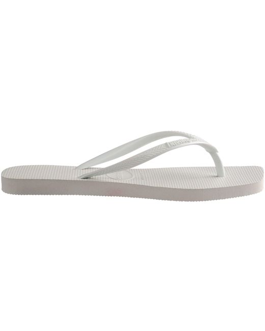 Havaianas Gray Slim Square Flip Flops