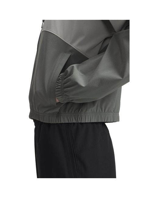 Under Armour Gray Rival Woven Long-Sleeve T-Shirt