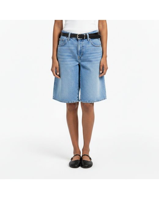 Levi's Blue Baggy Dad Denim Shorts