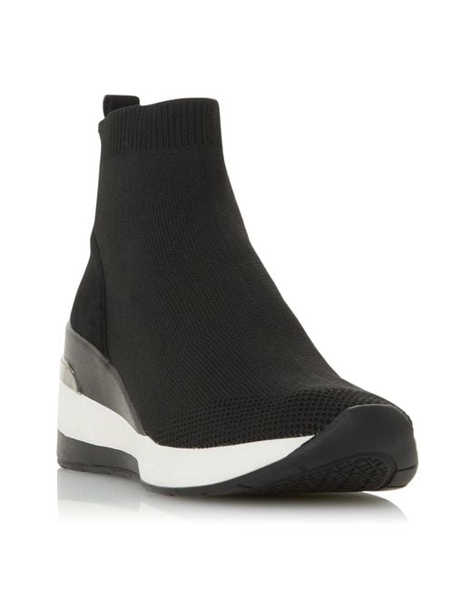 Dune Black Engel Ladies Slip On Trainers