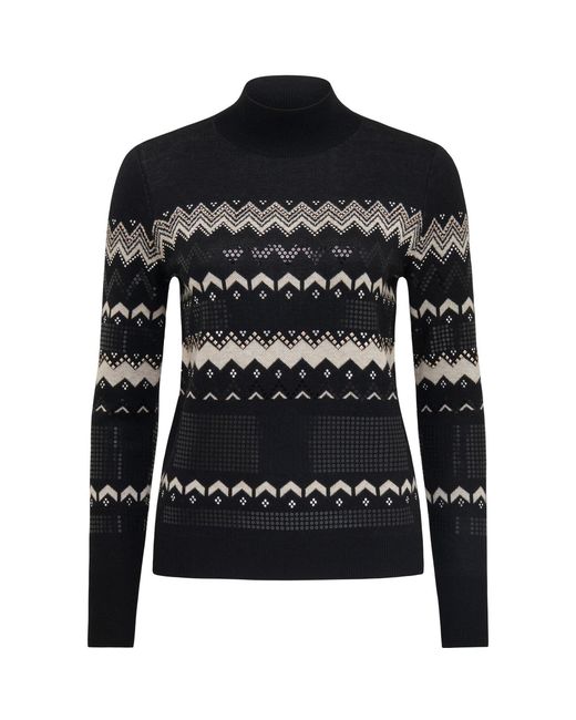 Forever New Black Steph Embellished Fair Isle Jumper