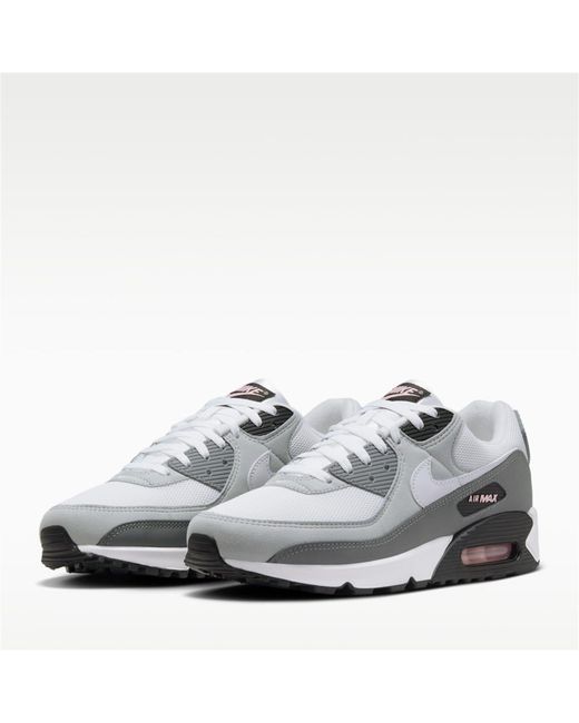 Nike Gray Air Max 90 Shoes for men