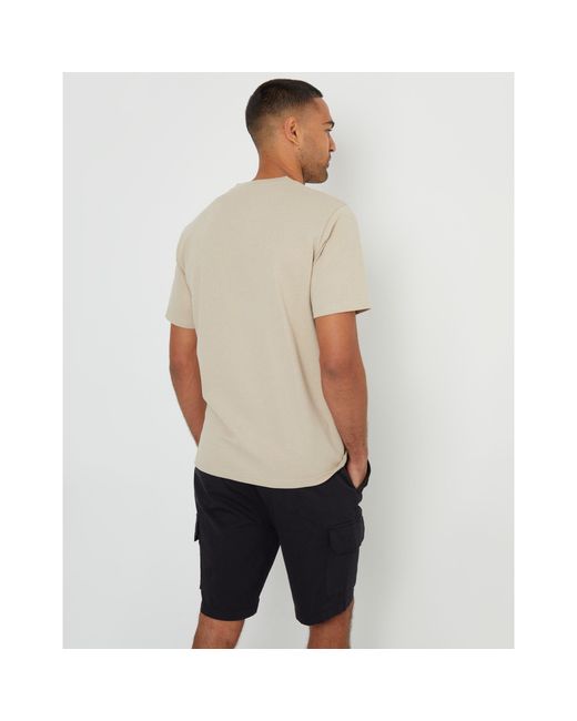 Threadbare Natural Regular Fit Lynton T-Shirt for men
