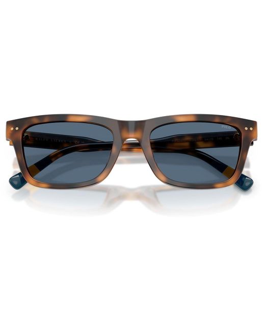 Polo Ralph Lauren Blue 0Ph4240U Square Sunglasses for men