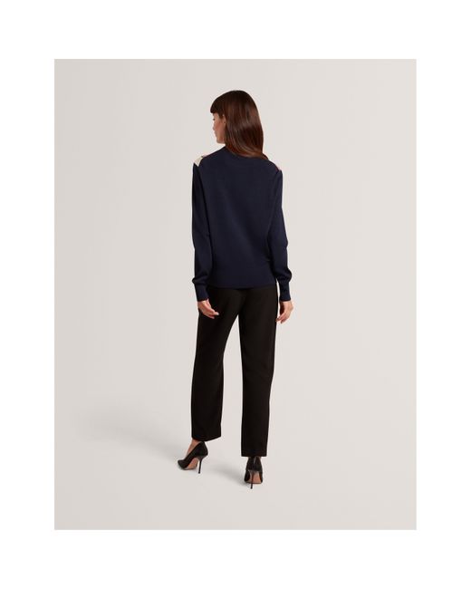 Ted Baker Blue Knitted Top