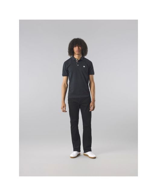 Pretty Green Blue Short-Sleeve Polo Shirt for men