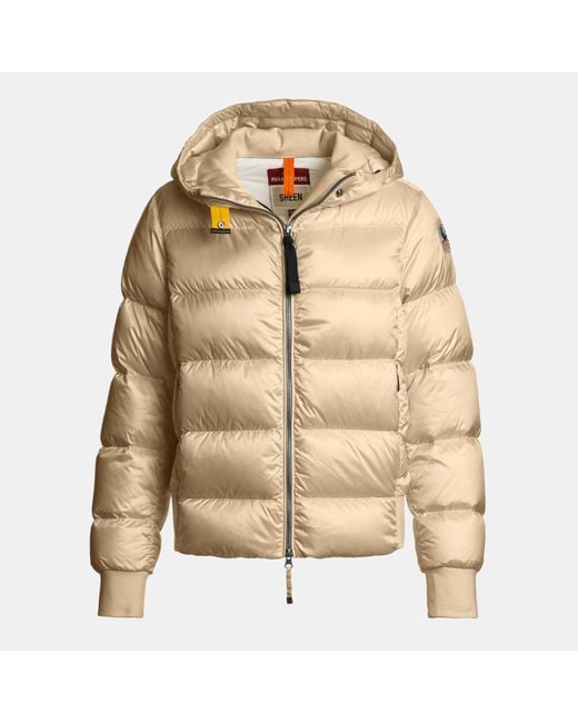 Parajumpers Natural Mariah Water Resistant Duck Down Short Puffer Jacket