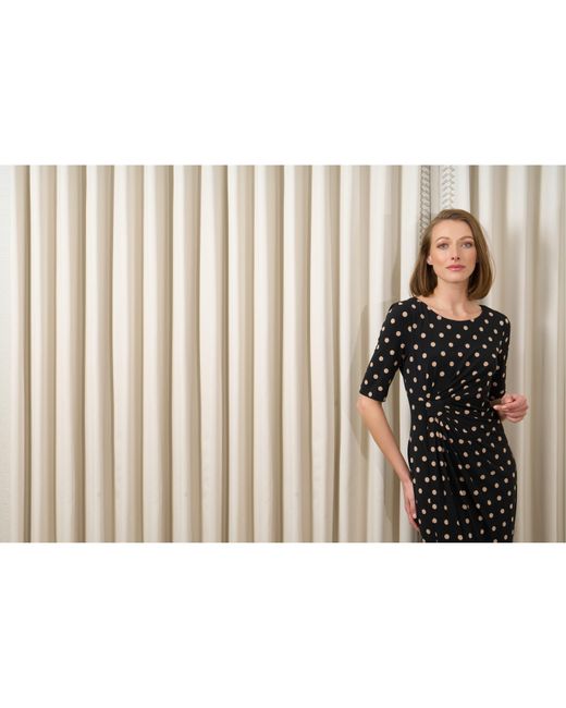 Gina Bacconi Black Harper Jersey Wrap Dress