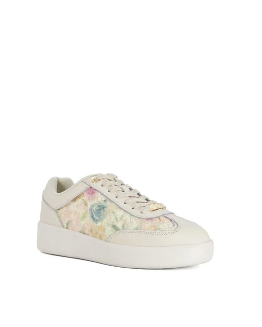 Dune Natural Enolas Low-Top Trainers