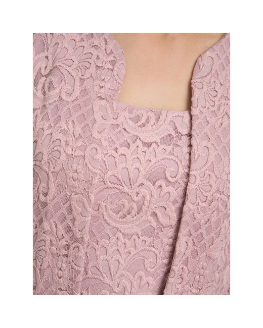 Gina Bacconi Pink Marilou Lace & Satin Dress & Jacket