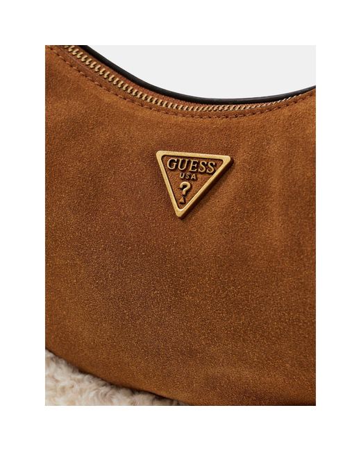 Guess Brown Amita Hobo Bag