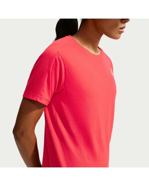Nike Red Acg Dri-Fit Short-Sleeve Trail Running Top