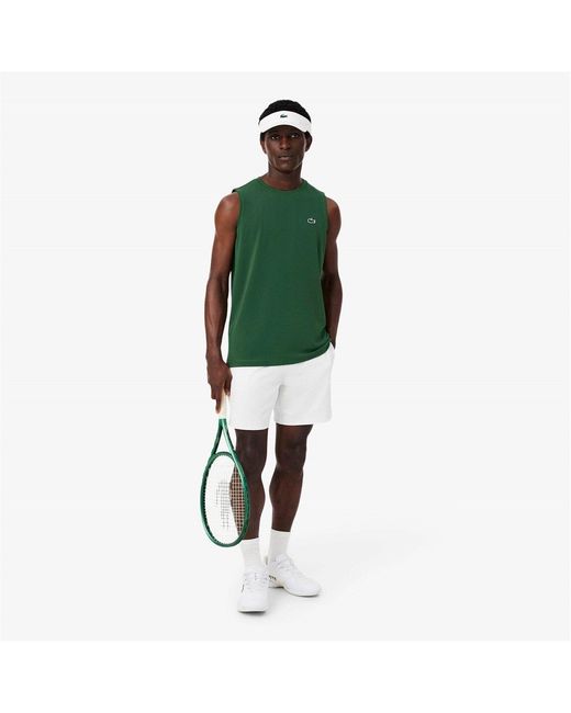 Lacoste White Performance Vest for men